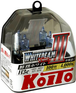 Изображение Лампа KOITO H3c 12V 55W (100W) 2шт P0753W Whitebeam III