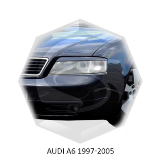 Изображение Реснички на фары AUDI A6 1997-2005г  под покраску 2 шт. 