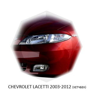 Изображение Реснички на фары CHEVROLET LACETTI 2003-2012г (хетчбек)  под покраску 2 шт. 