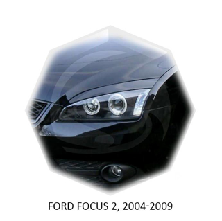 Изображение Реснички на фары FORD FOCUS 2 2004-2009г под покраску 2 шт.