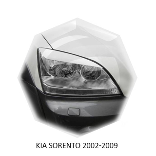 Изображение Реснички на фары KIA SORENTO 2002-2009г под покраску 2 шт.
