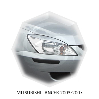 Изображение Реснички на фары MITSUBISHI LANCER 2003-2007г под покраску 2 шт.
