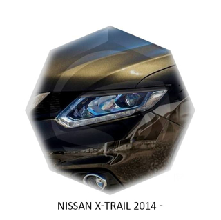 Изображение Реснички на фары NISSAN X-TRAIL 2014г- под покраску 2 шт.