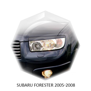 Изображение Реснички на фары SUBARU FORESTER 2005-2008г под покраску 2 шт.