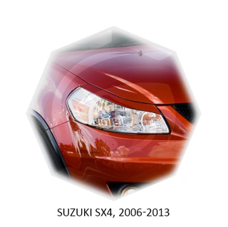 Изображение Реснички на фары SUZUKI SX4 2006-2013г под покраску 2 шт.