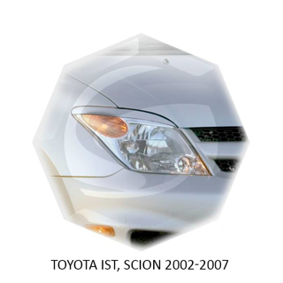 Изображение Реснички на фары TOYOTA IST, Scion 2002-2007г под покраску 2 шт.