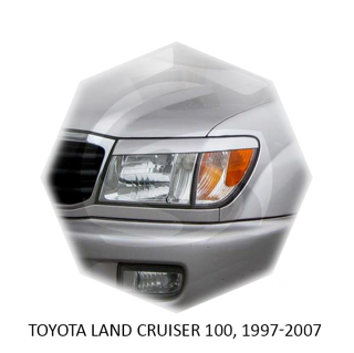 Изображение Реснички на фары TOYOTA LAND CRUISER 100 1997-2007г под покраску 2 шт.
