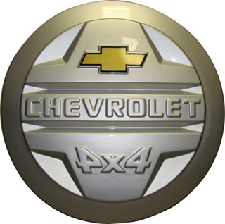 Изображение Защита запасного колеса Chevrolet Niva с эмблемой (снежная королева)