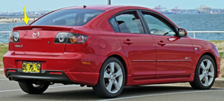 Изображение Спойлер багажника на Mazda 3 2003-2008г