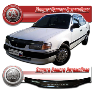 Изображение Дефлектор капота шелкография медь Toyota Corolla E110, E111 1995-2000 (арт. 40)