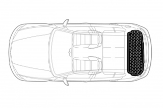Изображение Коврик в багажник BMW X6 2009->, кросс., с адаптивной крепёжной системой груза (полиуретан)  Артикул: NLC.05.27.B12
