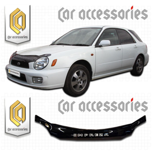 Изображение Дефлектор капота (Черный) Subaru Impreza, GGA, GGB, 1999-2002