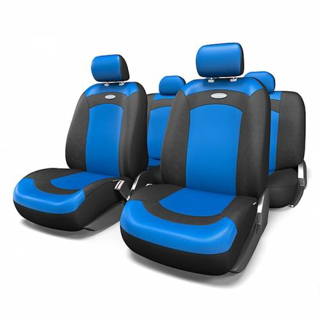 Изображение Чехлы сиденья сетка AUTOPROFI EXTREME Черно/Синий XTR-803 BK/BL