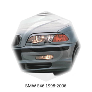 Изображение Реснички на фары BMW E46 1998-2006г  под покраску 2 шт. 