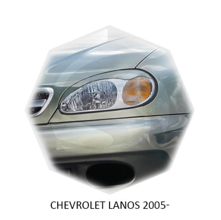 Изображение Реснички на фары CHEVROLET LANOS 2005г- под покраску 2 шт.