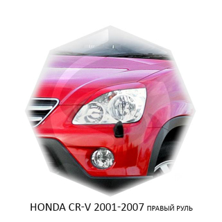Изображение Реснички на фары HONDA CR-V 2001-2007г (правый руль) под покраску 2 шт.