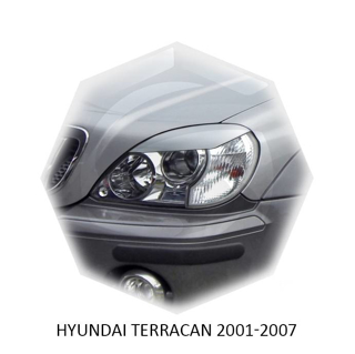 Изображение Реснички на фары HYUNDAI TERRACAN 2001-2007г под покраску 2 шт.