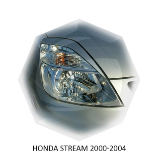 Изображение Реснички на фары HONDA STREAM 2000-2004г под покраску 2 шт.