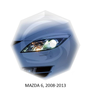 Изображение Реснички на фары MAZDA 6 2008-2013г под покраску 2 шт.