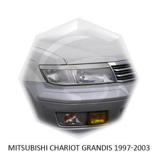 Изображение Реснички на фары MITSUBISHI CHARIOT GRANDIS 1997-2003г под покраску 2 шт.