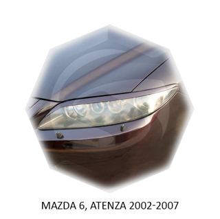Изображение Реснички на фары MAZDA 6, ATENZA 2002г- под покраску 2 шт.