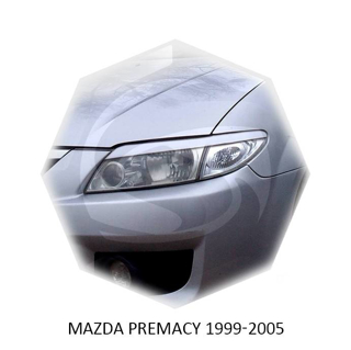 Изображение Реснички на фары MAZDA PREMACY 1999-2005г под покраску 2 шт.