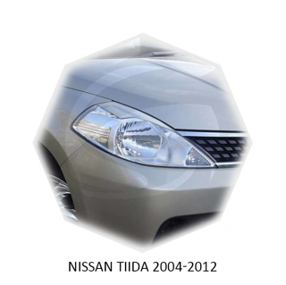 Изображение Реснички на фары NISSAN TIIDA 2004-2012г под покраску 2 шт.