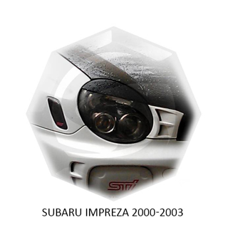 Изображение Реснички на фары SUBARU IMPREZA 2000-2003г под покраску 2 шт.