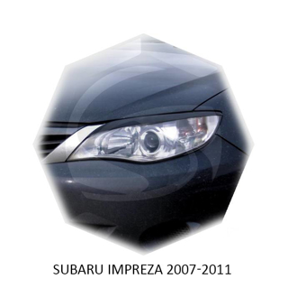 Изображение Реснички на фары SUBARU IMPREZA 2007-2011г под покраску 2 шт.  