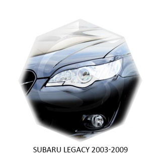 Изображение Реснички на фары SUBARU LEGACY 2003-2009г под покраску 2 шт.
