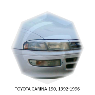 Изображение Реснички на фары TOYOTA CARINA 190 1992-1996г под покраску 2 шт.