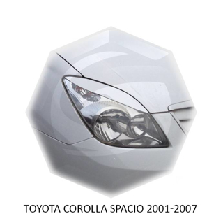 Изображение Реснички на фары TOYOTA COROLLA SPACIO 2001-2007г под покраску 2 шт. 