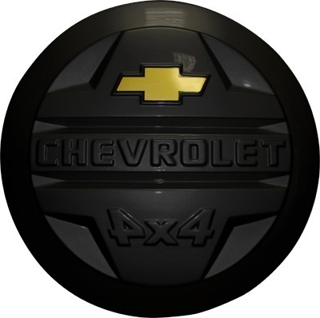 Изображение Защита запасного колеса Chevrolet Niva с эмблемой (некрашеная)