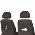 Изображение Чехлы сиденья ВАЗ 2107  SKYWAY Темно/Серый Жаккард комплект на все сиденья