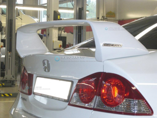 Изображение Спойлер Honda Civic 4D (2004-2012) высокий "MUGEN Style" составной 
