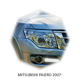Изображение Реснички на фары MITSUBISHI PAJERO 2007г- под покраску 2 шт