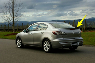 Изображение Спойлер багажника на Mazda 3 2009-2013г