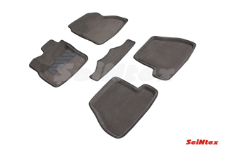 Изображение 3D коврики Ford FOCUS III МКПП 2011-2015 Серый