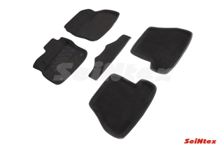 Изображение 3D коврики Ford FOCUS III рест МКПП 2015- Черный