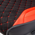 Изображение Накидки на сиденье Car Performance передние 2 шт алькантара + экокожа красные