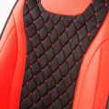Изображение Накидки на сиденье Car Performance передние 2 шт алькантара + экокожа красные