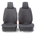 Изображение Каркасные накидки на передние сиденья "Car Performance", 2 шт., fiberflax черные