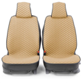 Изображение Каркасные накидки на передние сиденья "Car Performance", 2 шт., fiberflax бежевые