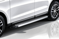 Изображение Пороги алюминиевые Lexus NX 300h (2014-2021) "Prestige Silver" серебристые