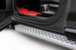 Изображение Пороги алюминиевые Lexus RX-350 IV поколение (2015-2019) "Standart Silver" серебристые