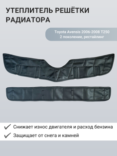 Изображение Утеплитель радиатора Toyota Avensis (T250) 06.2006 - 09.2009