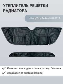 Изображение Утеплитель радиатора SsangYong Rodius 2007-2013