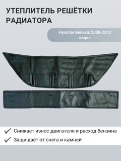 Изображение Утеплитель радиатора Hyundai Genesis 2008-2012 седан